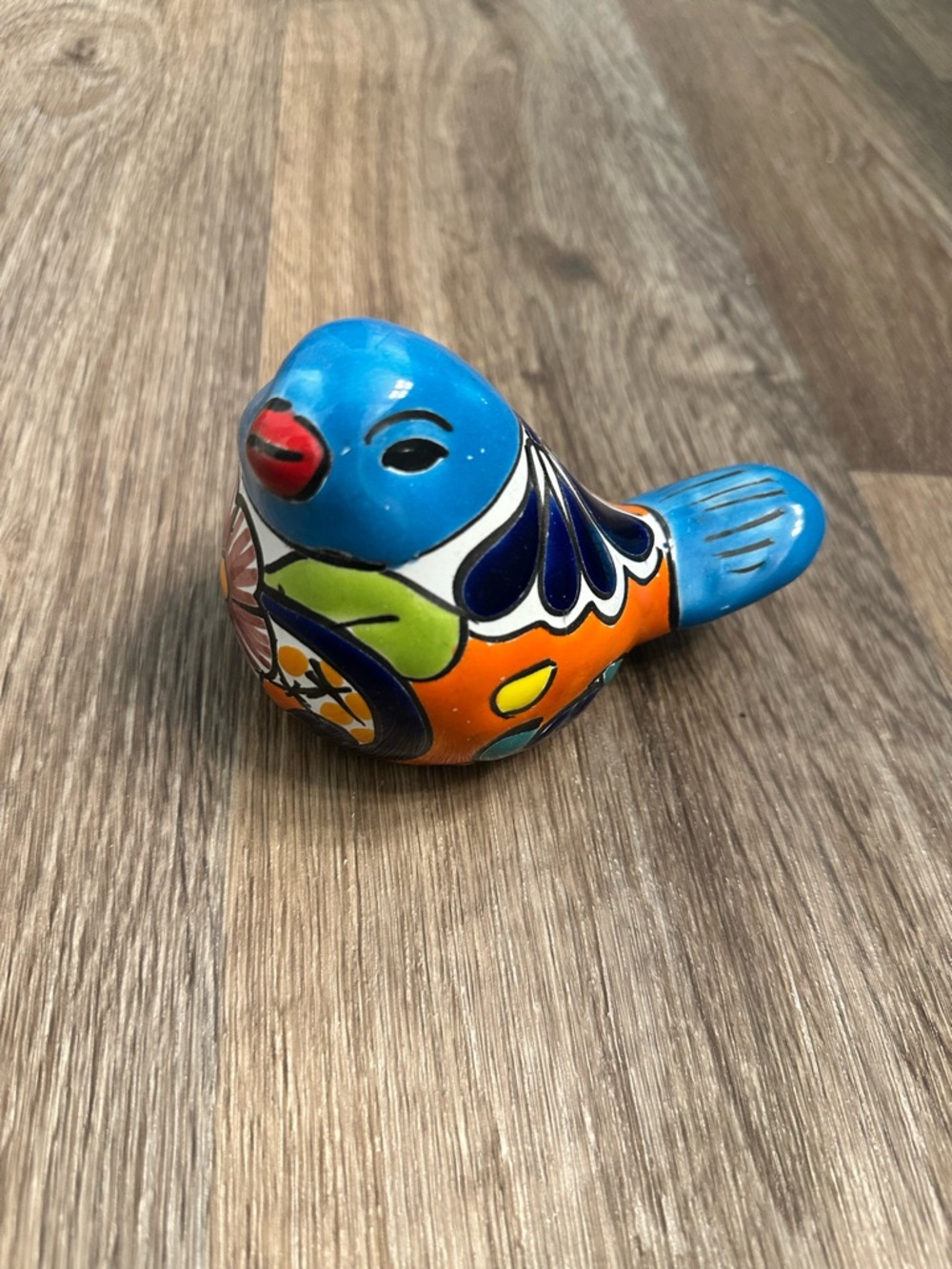 Mexican Talavera Hand-Painted Pottery Ceramic Decorative Bird - Picture 3 of 5